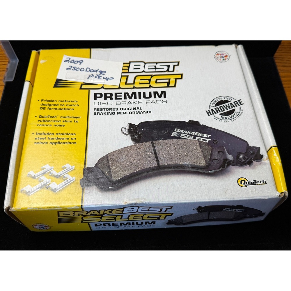 BrakeBest Select Premium Semi-Metallic Brake Pads SM965 & Sunsong 2204778 Hose